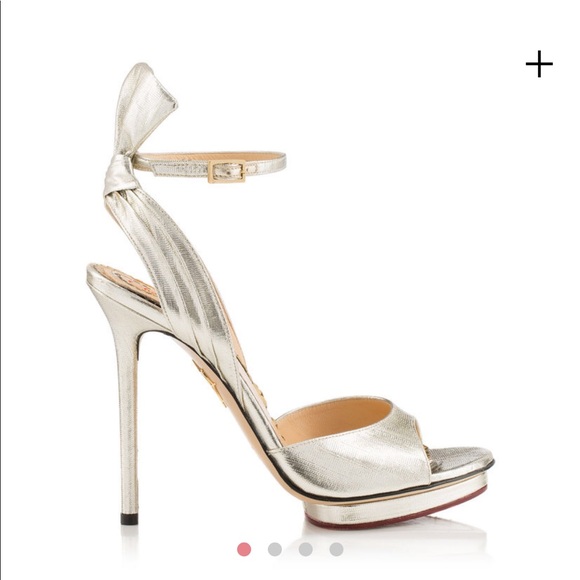 Wallace Silver Heels Charlotte Olympia